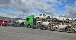 Se registró colisión entre camión de carga y vehículo todo terreno en ruta 9 norte