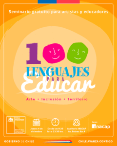 Este jueves se realizará seminario “100 lenguajes para educar”