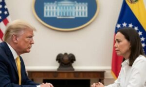Trump recibe a María Corina Machado en la Casa Blanca