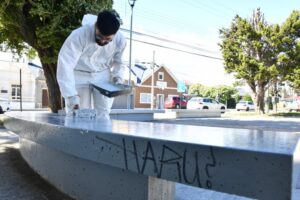 Punta Arenas refuerza plan de limpieza ante vandalismo en espacios públicos
