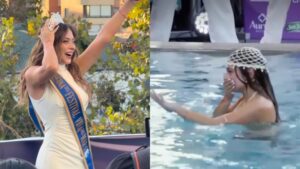 Skar Labra se coronó como Reina de Viña y realizó el famoso piscinazo