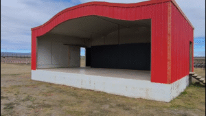 Todo listo para el desarrollo del Asado Más grande de Tierra del Fuego