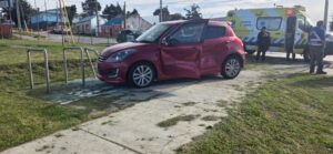 Colisión en Avenida España con Las Heras deja a una conductora lesionada