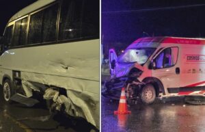 Colisión entre bus de trabajadores y vehículo utilitario dejó diversos lesionados en Punta Arenas