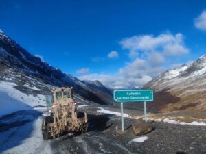 Vialidad realiza labores de reperfilado en rutas de Tierra del Fuego