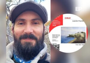 Artista magallánico representa a Chile en el festival de acuarela más importante del mundo en Italia