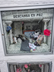 Denuncian cobarde acto vandálico contra nicho en el Cementerio Municipal