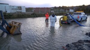 Autoridades monitorean anegamientos en Punta Arenas tras intensas lluvias