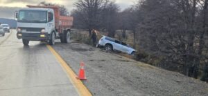 Vehículo despistó en el kilómetro 29 de la Ruta 9 Sur debido a la escarcha