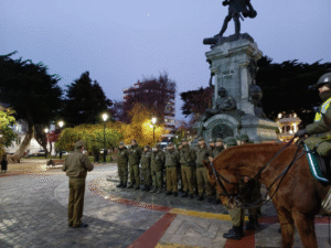 Carabineros despliega masivo operativo de seguridad en Magallanes