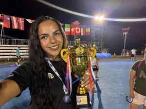 Magallánica Milena Carrasco hace historia en Europa al participar en el EuroFest 2026