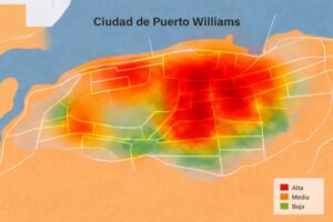 Mapa de calor del hospital de Puerto Williams revela los sectores con mayor vulnerabilidad sociosanitaria