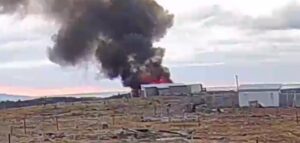 Incendio destruyó por completo una vivienda en el camino a Laguna Parrillar