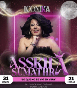 Tras su histórico triunfo en Viña 2026, Asskha Sumathra se presenta este viernes en Punta Arenas