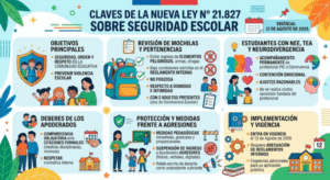 Entra en vigencia ley que permite revisión de mochilas a escolares