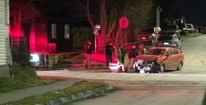 Colisión entre microbús de la línea 5 y automóvil particular deja daños materiales en Punta Arenas