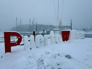Inusual nevada deja 13 centímetros de acumulación en Puerto Williams y obliga a activar plan de emergencia