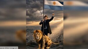 Javier Milei promociona evento en Francia con extravagante video de IA en la Torre Eiffel e invita a empresarios a 