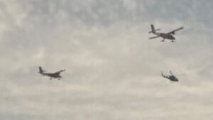 Fuerza Aérea realiza ensayos aéreos en Punta Arenas en la antesala de la Parada Militar de Fiestas Patrias
