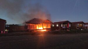 Incendio destruye por completo vivienda de la Delegación Provincial en complejo fronterizo Bellavista en Tierra del Fuego
