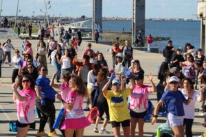 Masiva “Leotón” deportiva se tomó la Costanera en apoyo a las Jornadas