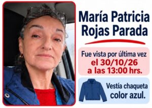 Solicitan ayuda para dar con el paradero de María Patricia Rojas Parada