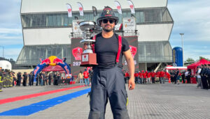 Bombero natalino campeonó en desafío realizado en Concepción y representará a Chile